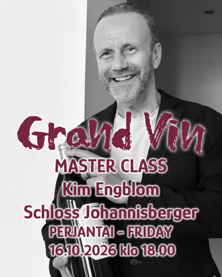 MC Schloss Johanniberger PE 16.10. klo 18:00 - Master Class -luennot PE 16.10.26 - GVH26MCSJ16180 - 1