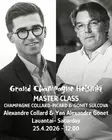 MC Collard-Picard - Gonet Sulcova Apr 25th at 12:00 - Master Classes SAT Fri Apr 25th 2026 - GCH26YG25K120 - 1