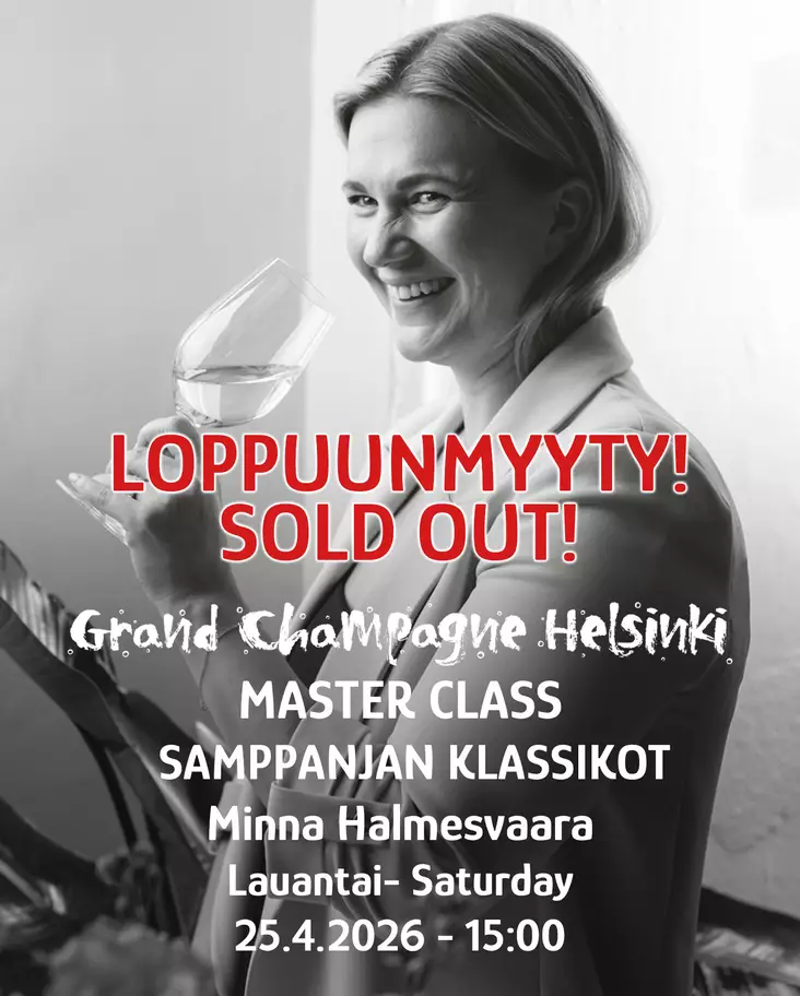 MC Samppanjan Klassikot La 25.4. klo 15:00 - Master Class -liput LA 25.4.2026 - GCH26MH25K150 - 1
