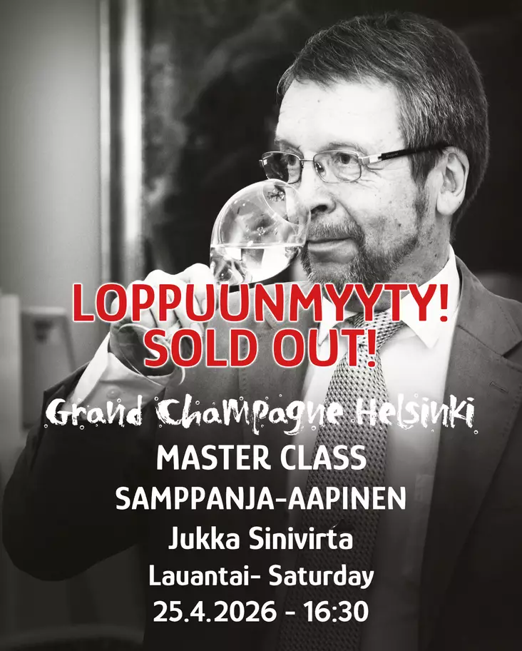MC Jukka Sinivirta La 25.4. klo 16:30 - Master Class -liput LA 25.4.2026 - GCH26JS25K163 - 1