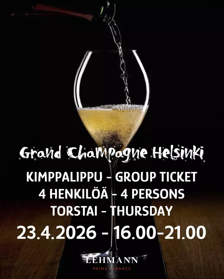 Kimppalippu GCH26 4 HLÖ TO 23.04. - Sisäänpääsyliput TO 23.4.2026 - GCH2604234 - 1