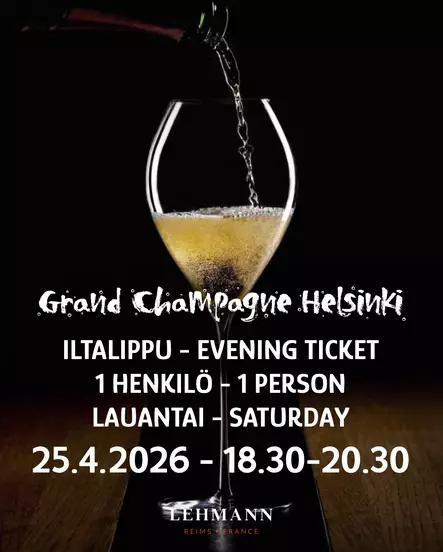 Iltalippu GCH26 1 HLÖ LA 25.04. - Sisäänpääsyliput La 25.4.2026 - GCH260425E - 1