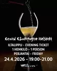 Iltalippu GCH26 1 HLÖ PE 24.04. - Sisäänpääsyliput PE 24.4.2026 - GCH260424E - 1